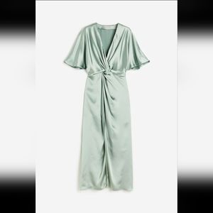 Satin Draped Dress